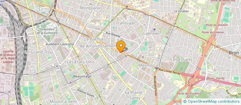 localisation de l'entreprise SCI SAR58  LYON