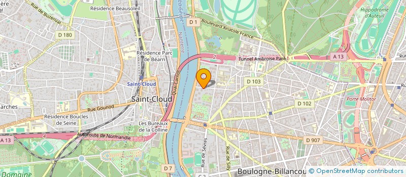 localisation de l'entreprise SCI SARA 35 à BOULOGNE-BILLANCOURT