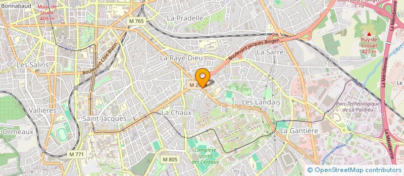 localisation de l'entreprise SCI SARA  CLERMONT-FERRAND