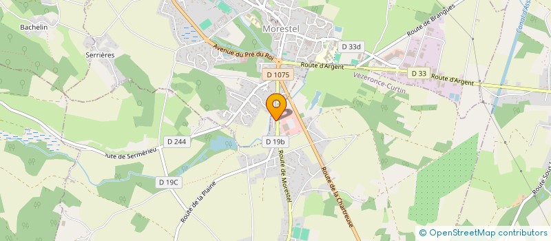 localisation de l'entreprise SCI SARA  VEZERONCE-CURTIN