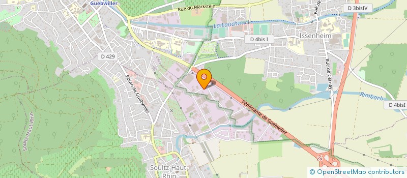 localisation de l'entreprise SCI SARA  ISSENHEIM