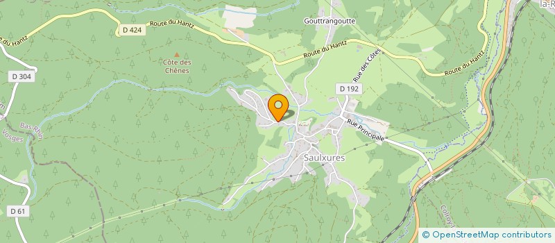 localisation de l'entreprise SCI SARA  SAULXURES