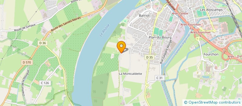 localisation de l'entreprise SCI SARA à ARLES