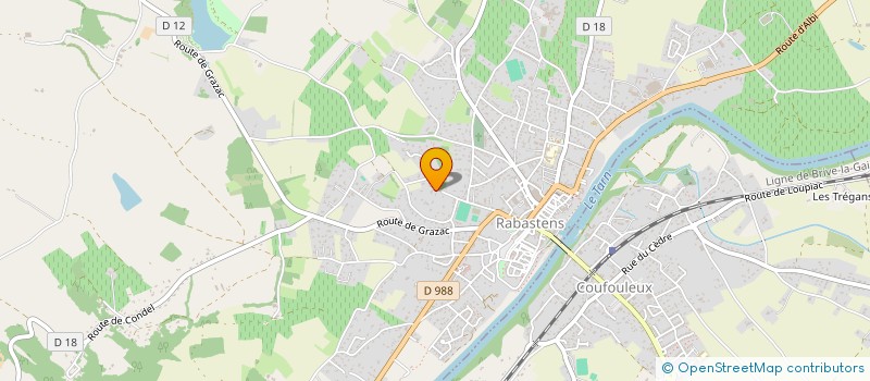 localisation de l'entreprise SCI SARA  RABASTENS