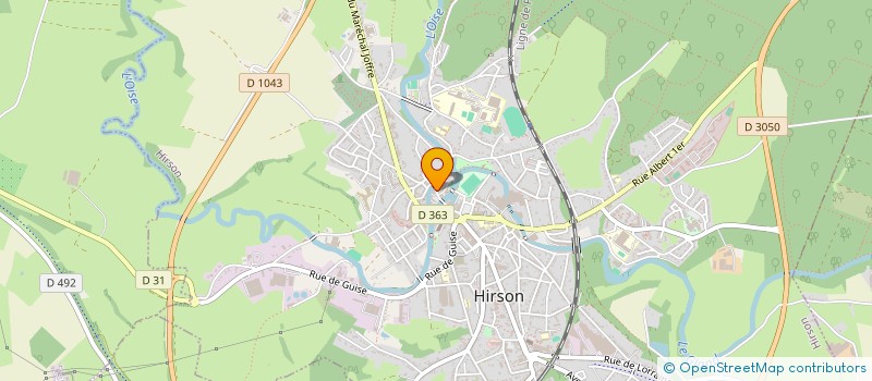 localisation de l'entreprise SCI SARA  HIRSON