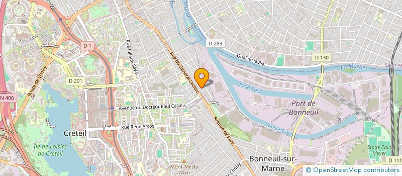 localisation de l'entreprise SCI SARA à CRETEIL