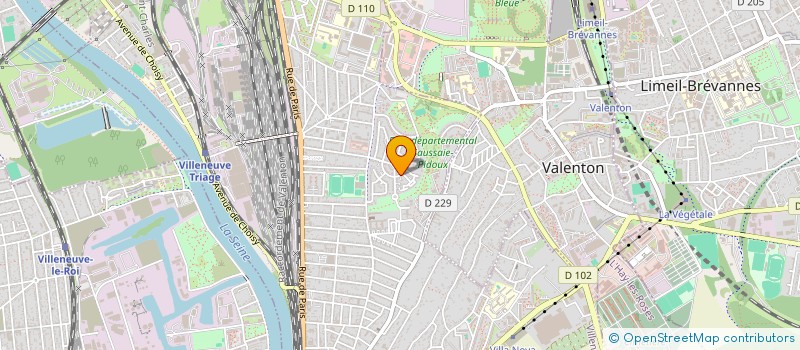 localisation de l'entreprise SCI SARA ET LINA  VILLENEUVE-SAINT-GEORGES