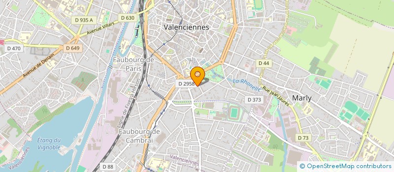 localisation de l'entreprise SCI SARAFLEUR  VALENCIENNES