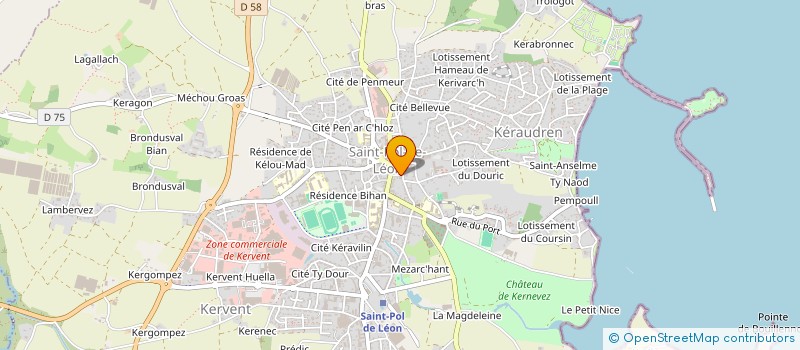 localisation de l'entreprise SCI SARAGOZ  SAINT-POL-DE-LEON