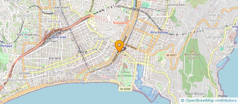 localisation de l'entreprise SCI SARAH à NICE