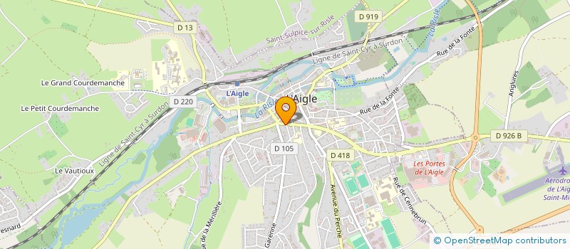 localisation de l'entreprise SCI SARAH à L'AIGLE
