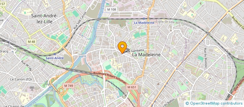 localisation de l'entreprise SCI SARAH à LA MADELEINE