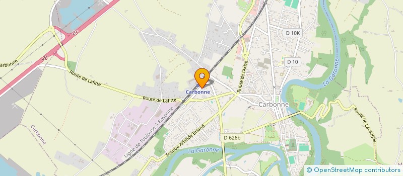 localisation de l'entreprise SCI SARAH  CARBONNE