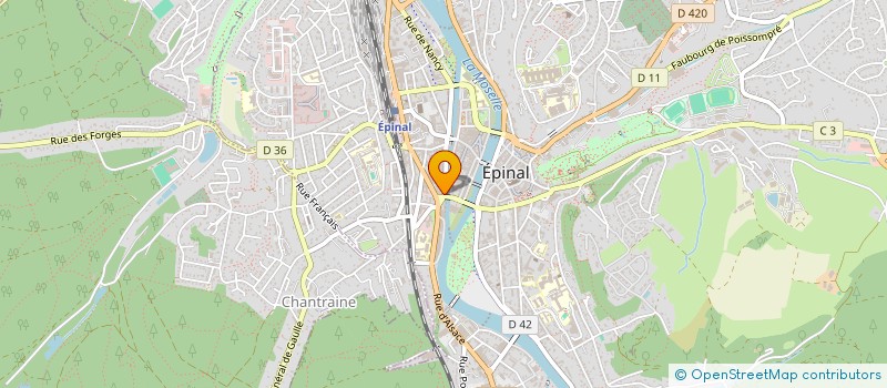 localisation de l'entreprise SCI SARAH à EPINAL