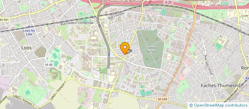 localisation de l'entreprise SCI SARAH à LILLE