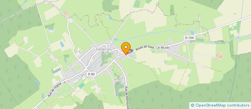 localisation de l'entreprise SCI SARAH  FELLERIES
