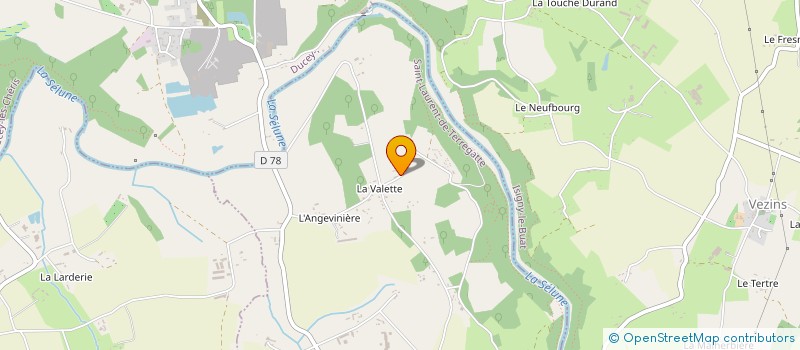 localisation de l'entreprise SCI SARAH  SAINT-LAURENT-DE-TERREGATTE