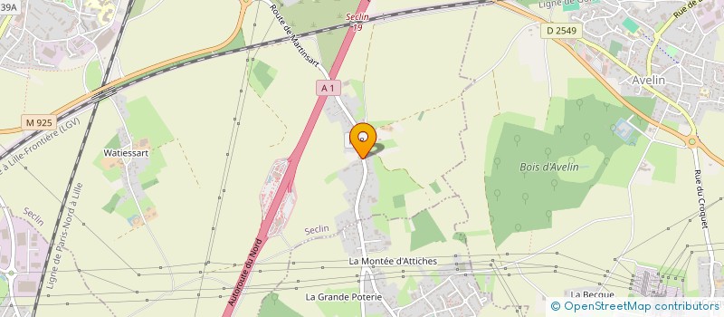 localisation de l'entreprise SCI SARAH  SECLIN