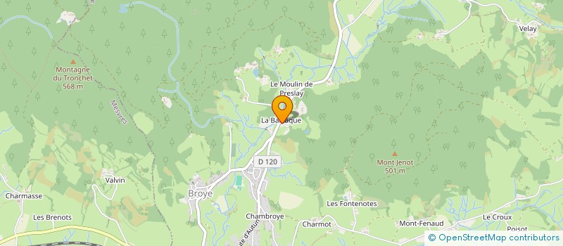 localisation de l'entreprise SCI SARAH  BROYE