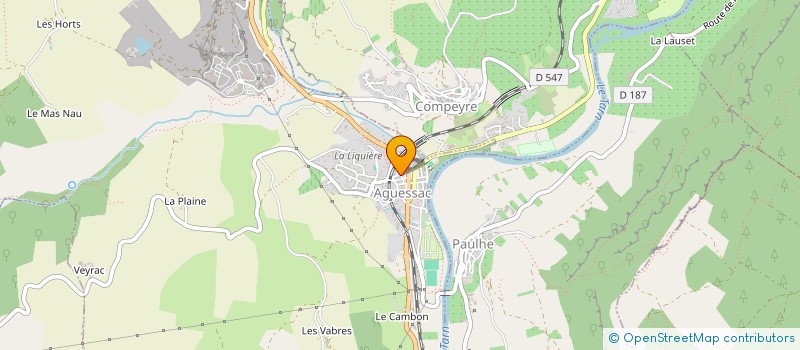 localisation de l'entreprise SCI SARAH  AGUESSAC