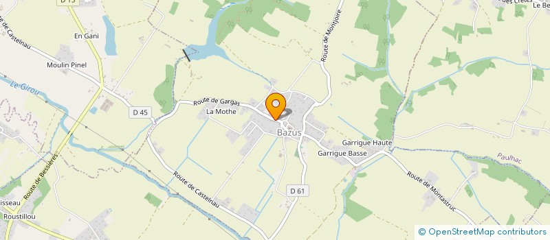 localisation de l'entreprise SCI SARAH  BAZUS