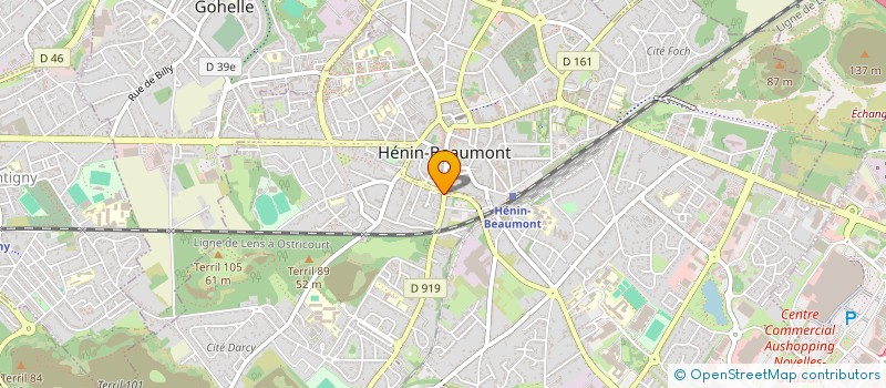 localisation de l'entreprise SCI SARAH à HENIN-BEAUMONT