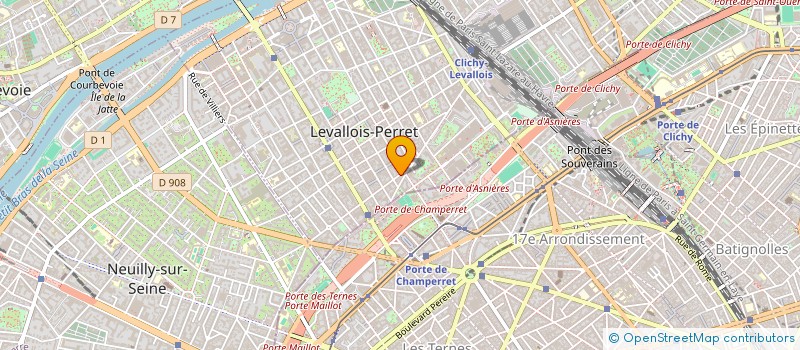 localisation de l'entreprise SCI SARAH à LEVALLOIS-PERRET