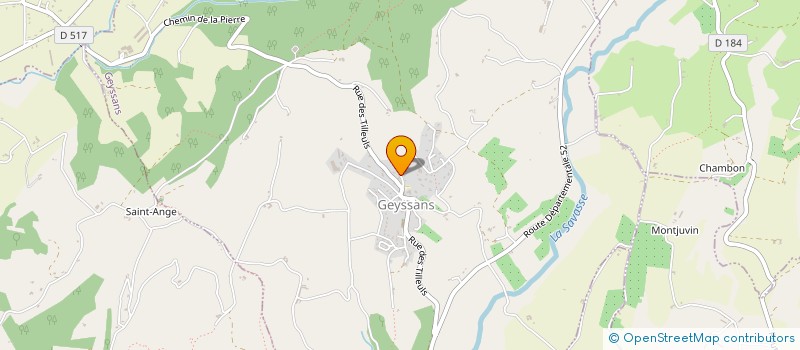 localisation de l'entreprise SCI SARAH  GEYSSANS