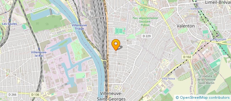 localisation de l'entreprise SCI SARAH  VILLENEUVE-SAINT-GEORGES