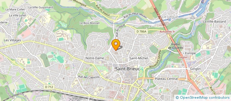 localisation de l'entreprise SCI SARAH BERNHARDT à SAINT-BRIEUC