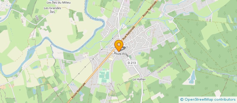 localisation de l'entreprise SCI SARAL  GUECELARD