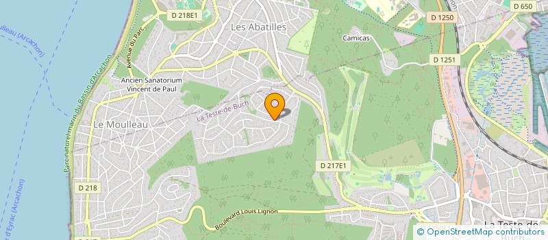 localisation de l'entreprise SCI SARAM à LA TESTE-DE-BUCH