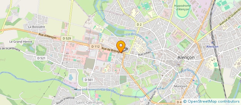 localisation de l'entreprise SCI SARAMAX à ALENCON