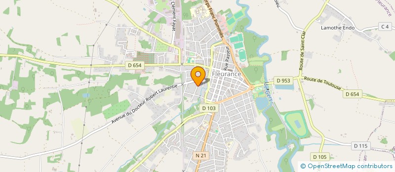 localisation de l'entreprise SCI SARANCE  FLEURANCE