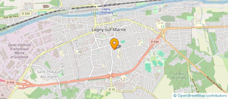 localisation de l'entreprise SCI SARASOTA  LAGNY-SUR-MARNE