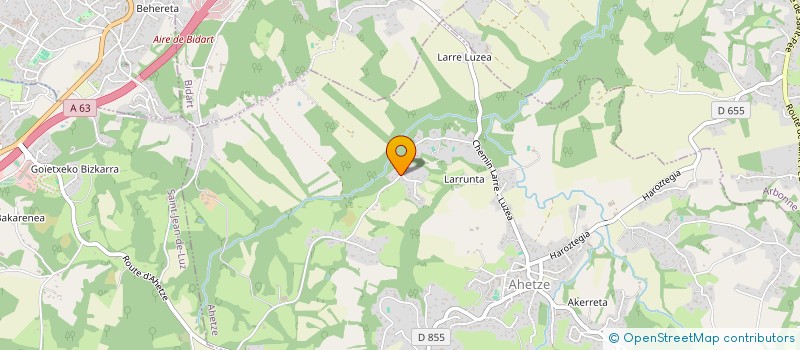 localisation de l'entreprise SCI SARASPE  AHETZE