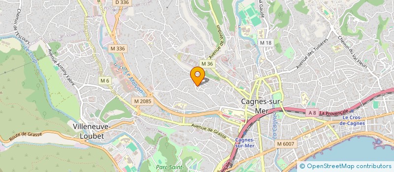 localisation de l'entreprise SCI SARASTRO à CAGNES SUR MER