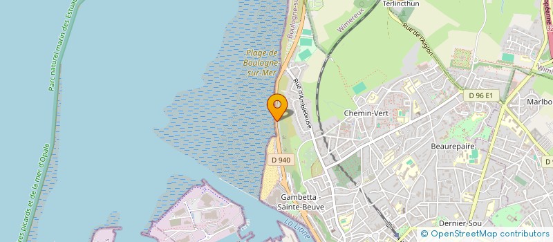 localisation de l'entreprise SCI SARAVID  BOULOGNE-SUR-MER