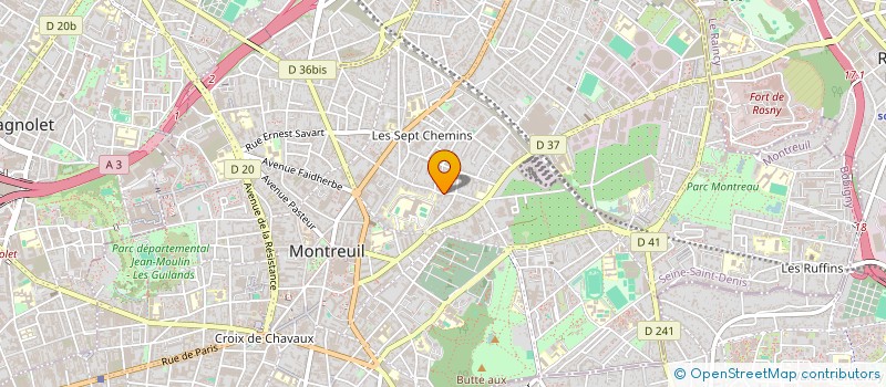 localisation de l'entreprise SCI SARAYAN à MONTREUIL