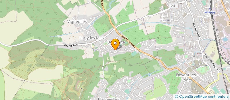 localisation de l'entreprise SCI SARAZIN  LORRY-LES-METZ