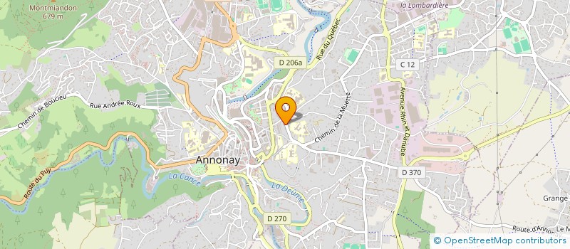 localisation de l'entreprise SCI SARAZIN ET ASSOCIES  ANNONAY