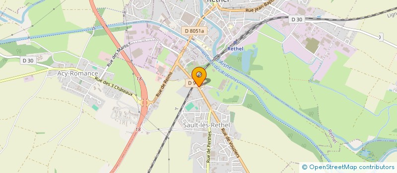 localisation de l'entreprise SCI SARAZIN-SOUDANT  SAULT-LES-RETHEL