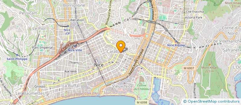 localisation de l'entreprise SCI SARAZUR à NICE