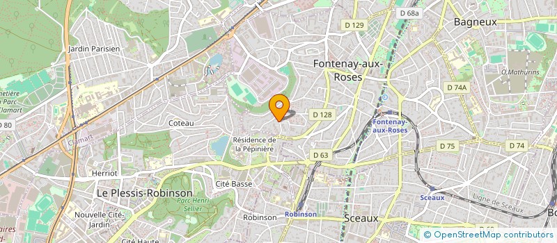 localisation de l'entreprise SCI SARBEL à FONTENAY-AUX-ROSES