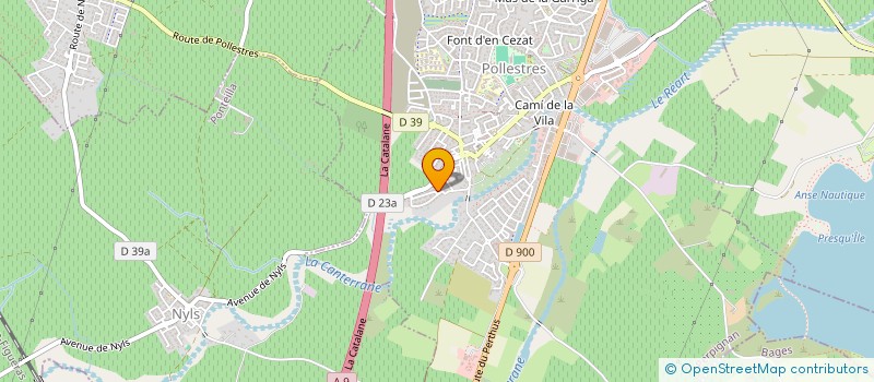 localisation de l'entreprise SCI SARCAT  POLLESTRES