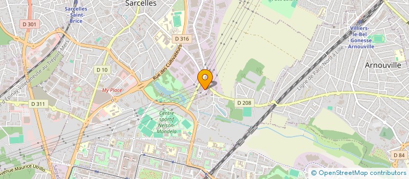 localisation de l'entreprise SCI SARCELLES  SARCELLES