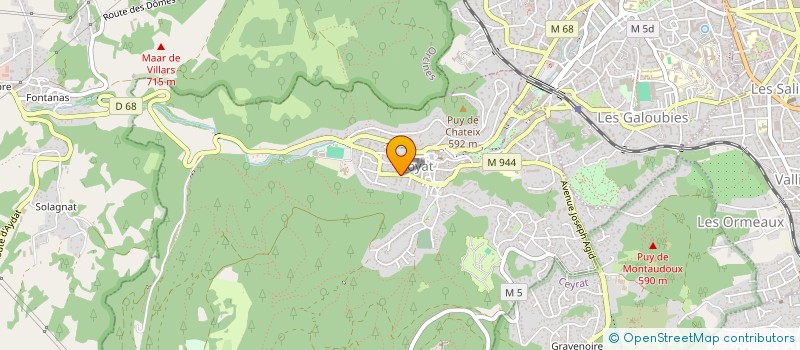 localisation de l'entreprise SCI SARCENAT 63  ROYAT