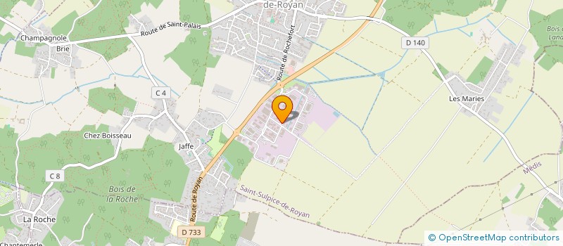 localisation de l'entreprise SCI SARD  SAINT-SULPICE-DE-ROYAN