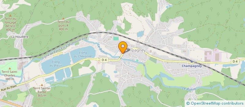 localisation de l'entreprise SCI SARDA  CHAMPAGNEY