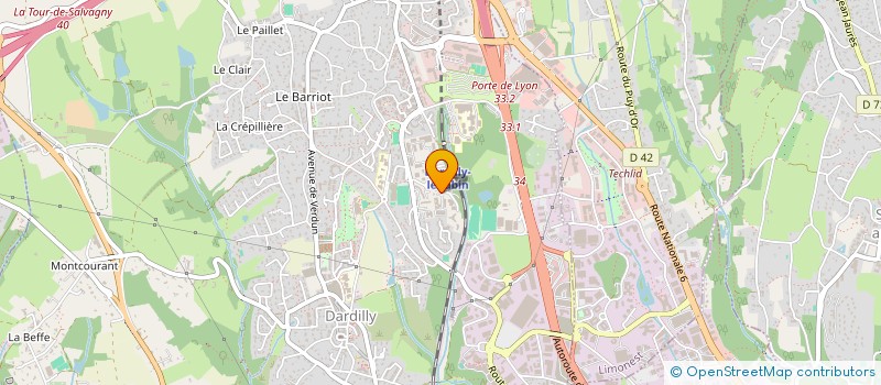 localisation de l'entreprise SCI SARDINAUX  DARDILLY